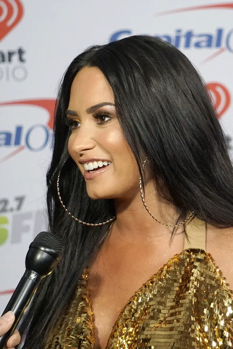 Demi Lovato at the Jingle Ball 2017 at the Forum on December 2, 2017 in Inglewood, CA